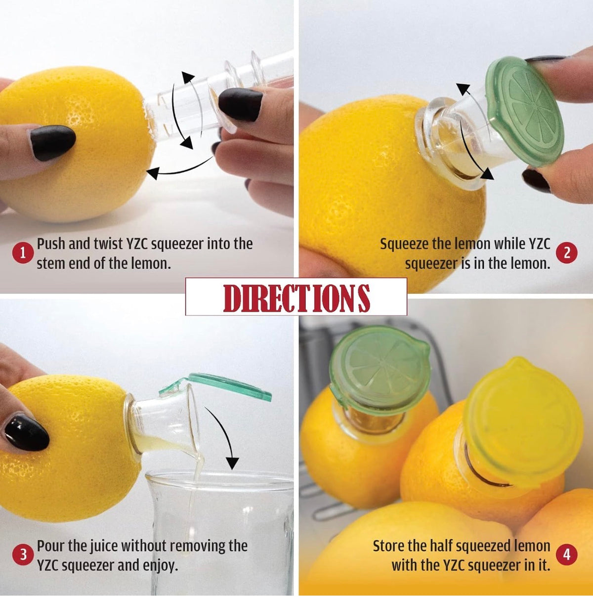 Lemon Squeezer – 2-Pack Lemon-Juicer