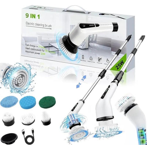 9-in-1 cordless Electric Spin Scrubber