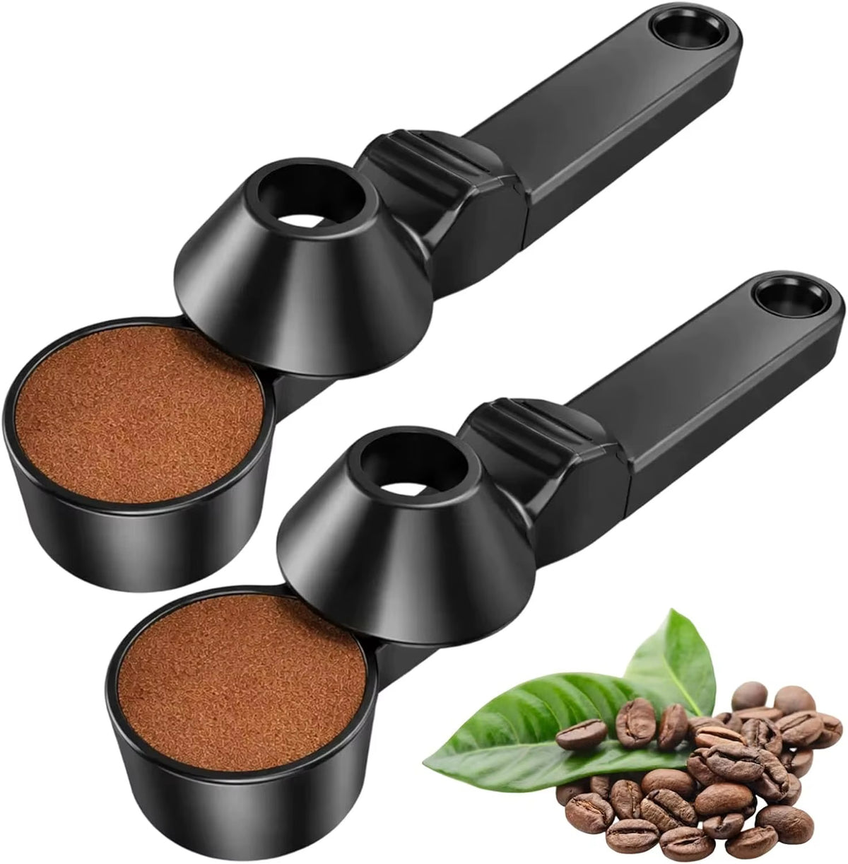 Coffee scoop with funnel